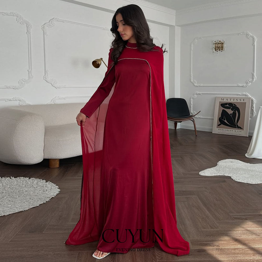 Women Formal Wear Dubai - Sukienki wieczorowe CUYUN w kolorze czerwonym