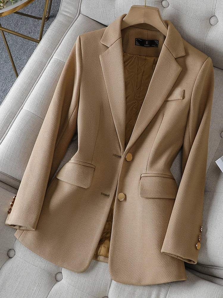 Women Formal Wear With Black Blazer - Damska marynarka biznesowa, zielona, czarna, khaki,