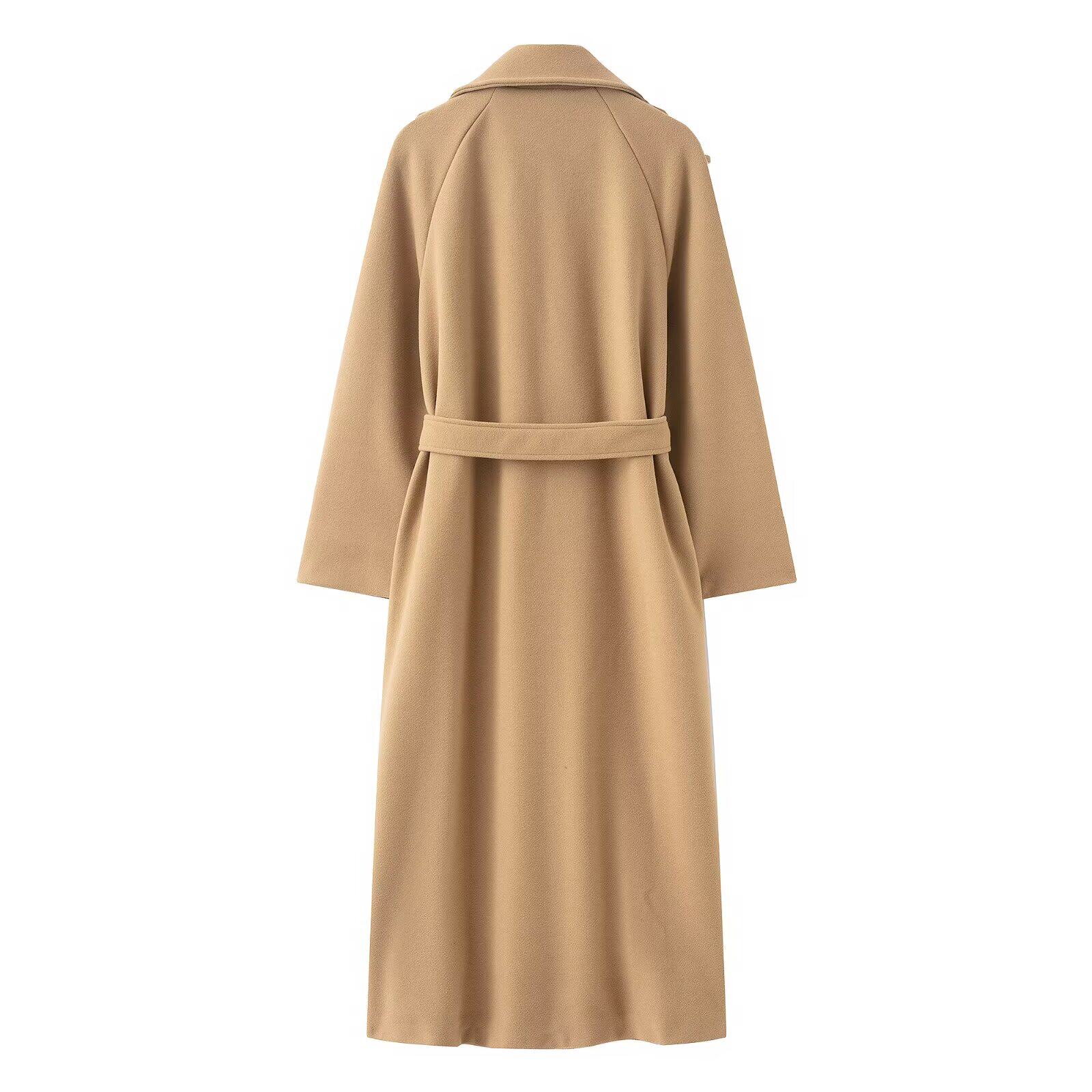 Damski czarny trencz dwurzędow – Trench Coat Formal recenzja i cena