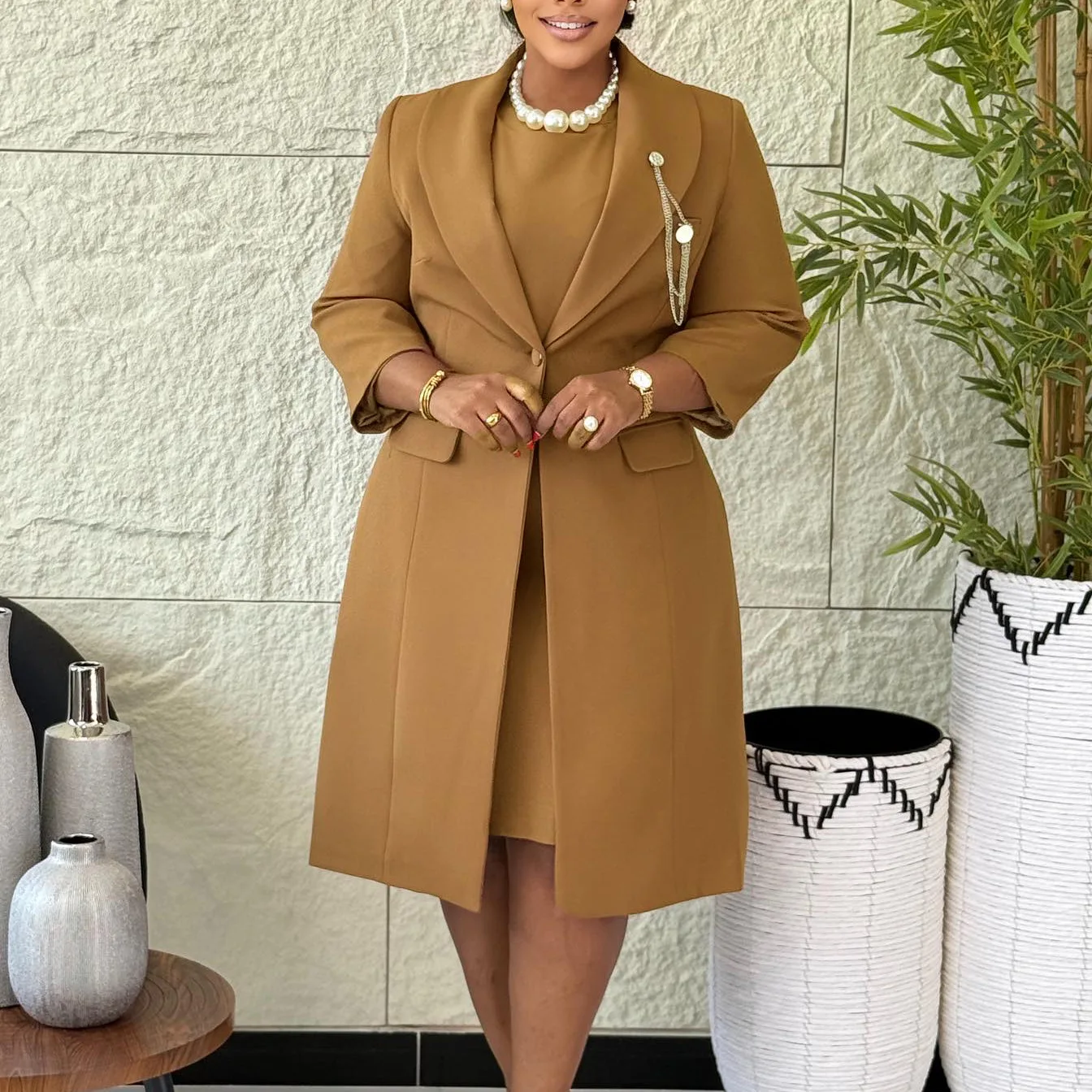 Elegancki dwuczęściowy zestaw  – Women Formal Wear Dubai recenzja i cena