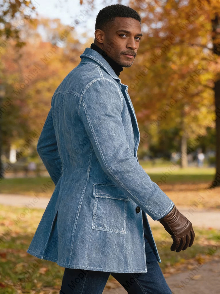 Męski płaszcz jeansowy w stylu – Trench Coat Formal recenzja i cena