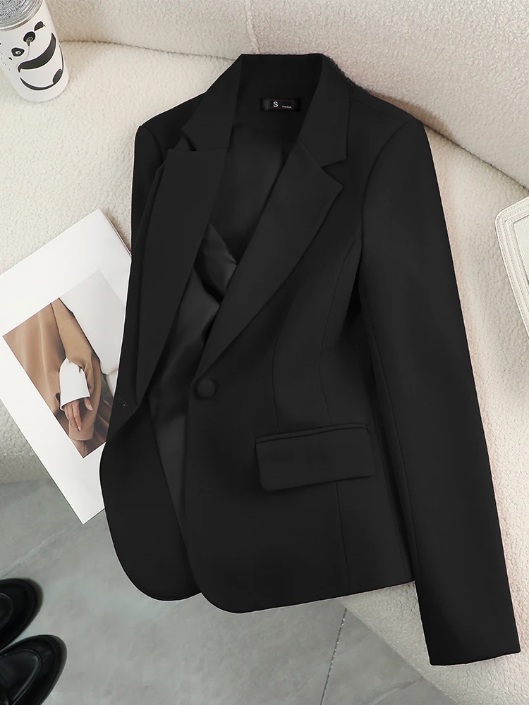 Żeńska marynarka, czerwona, zi – Women Formal Wear With Black Blazer recenzja i cena