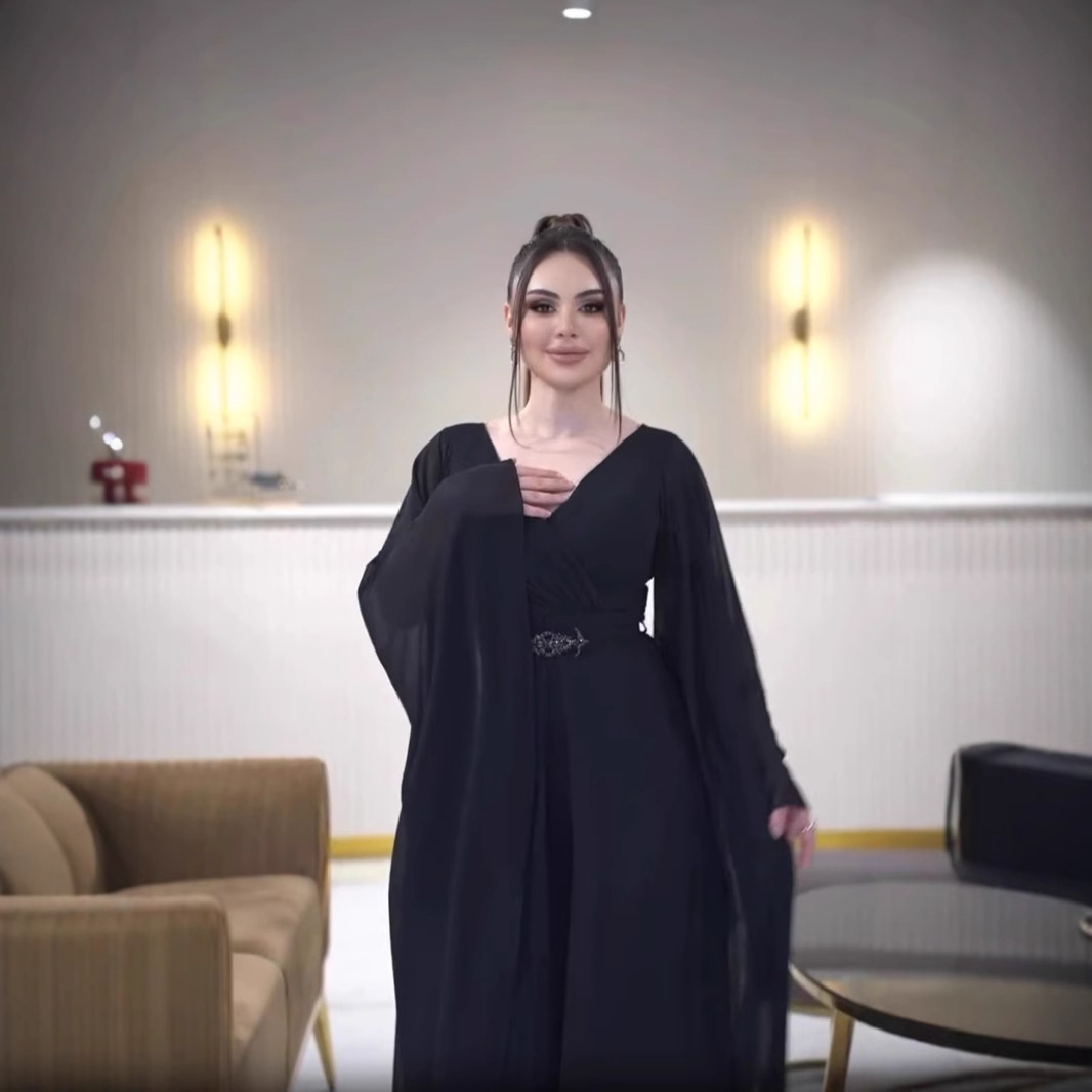 Arabia Czarna Sukienka Kombine – Women'S Formal Jumpsuit Evening Wear recenzja i cena