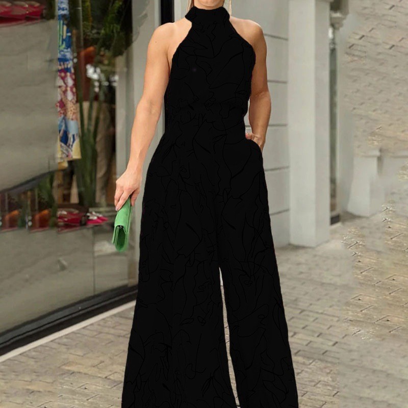 Damski kombinezon z dekoltem h – Women'S Formal Jumpsuit Evening Wear recenzja i cena