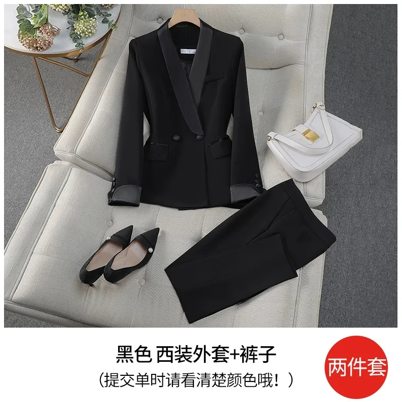 Elegancki czerwono-czarny dams – Women Formal Wear With Black Blazer recenzja i cena
