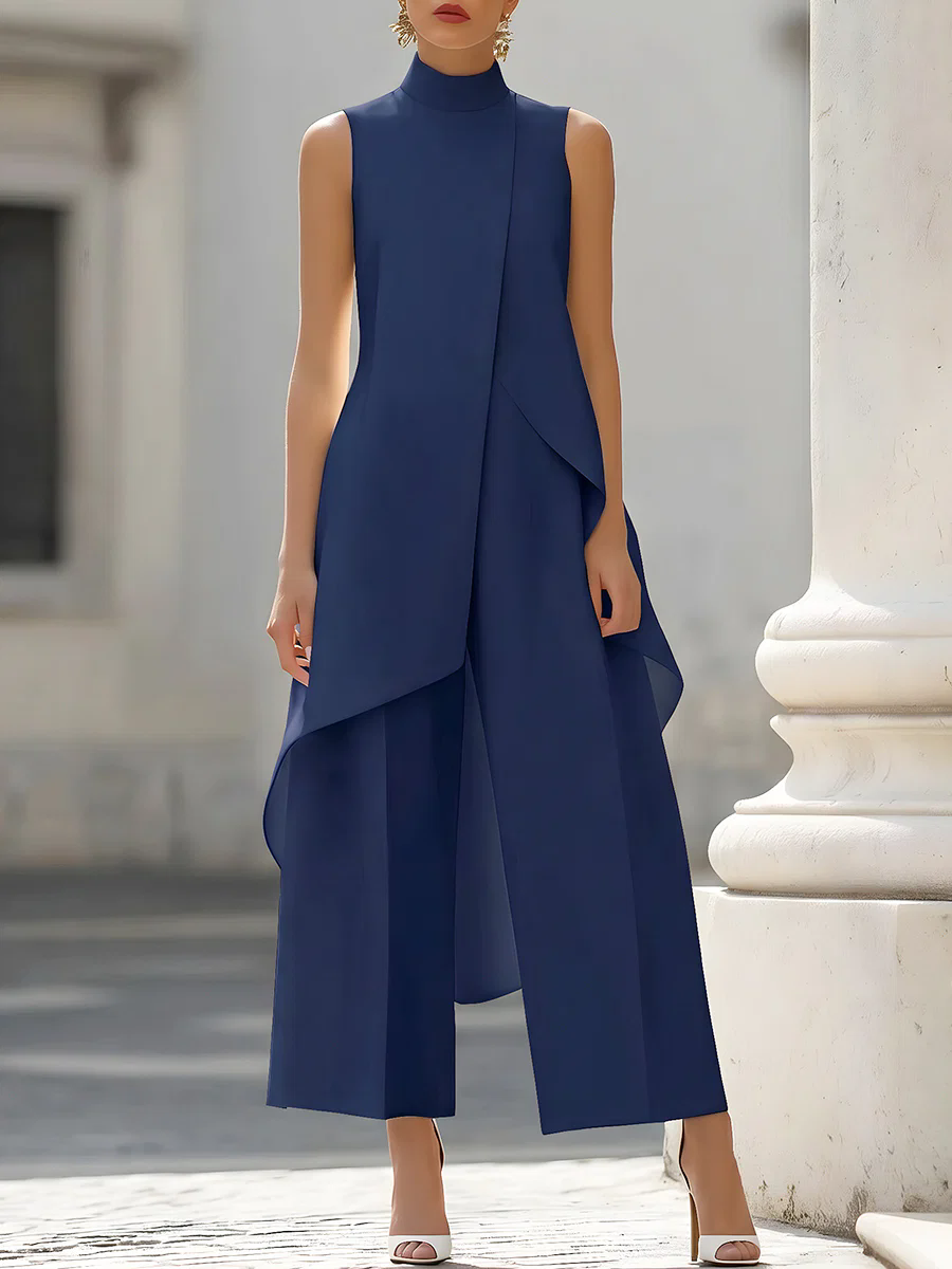 Kombinezon bez rękawów z wysok – Women'S Formal Jumpsuit Evening Wear recenzja i cena