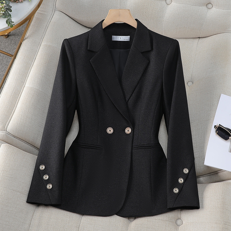 Damska dwurzędowa marynarka na – Women Formal Wear With Black Blazer recenzja i cena