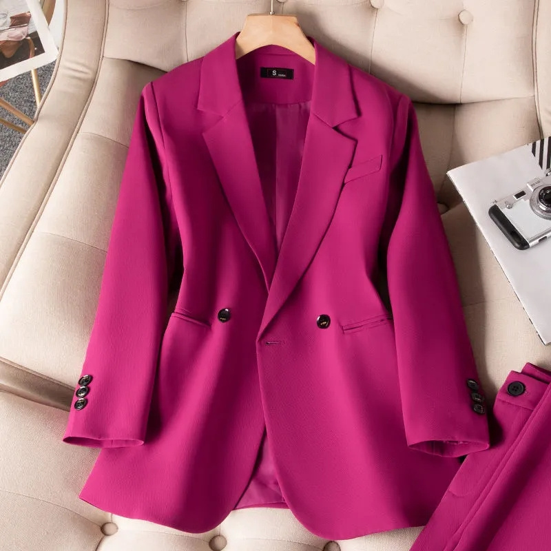 Damskie formalne marynarki 202 – Women Formal Wear With Black Blazer recenzja i cena