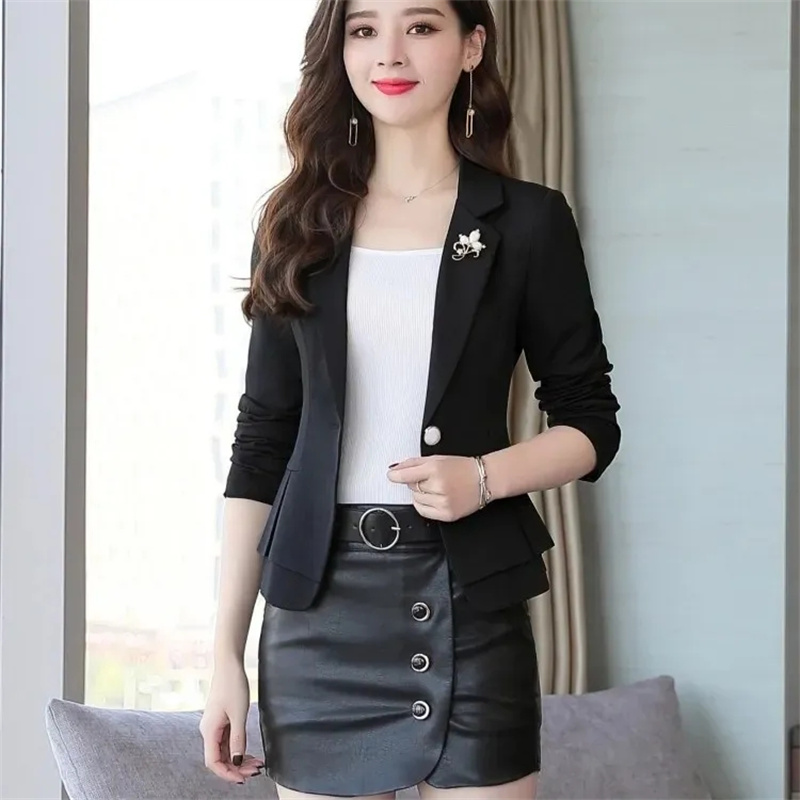 Damski płaszcz jesieniowy, ele – Women Formal Wear With Black Blazer recenzja i cena