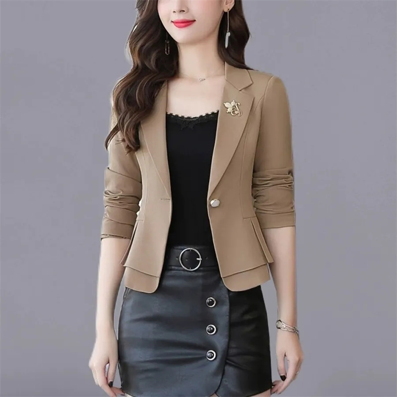 Damski płaszcz jesieniowy, ele – Women Formal Wear With Black Blazer recenzja i cena