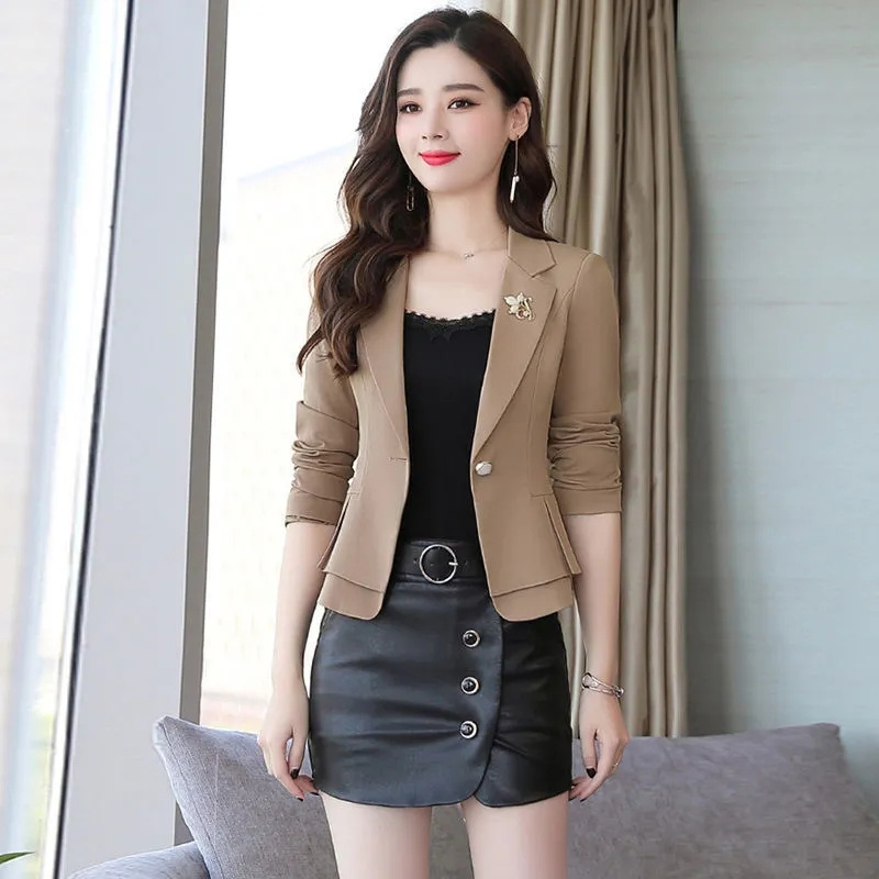 Damski płaszcz jesieniowy, ele – Women Formal Wear With Black Blazer recenzja i cena