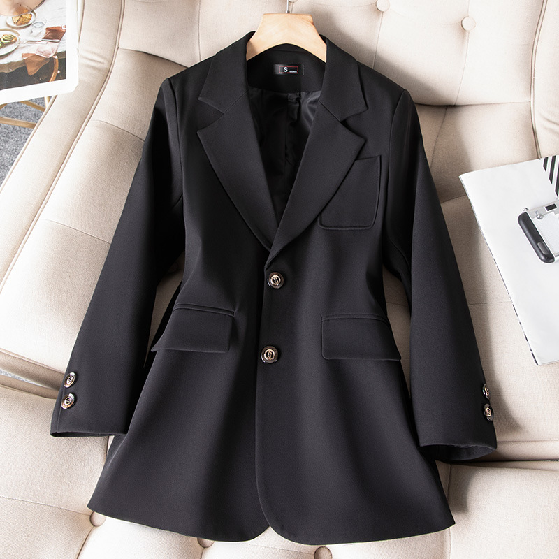 Niebieski czarny zielony damsk – Women Formal Wear With Black Blazer recenzja i cena