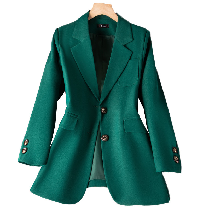 Niebieski czarny zielony damsk – Women Formal Wear With Black Blazer recenzja i cena
