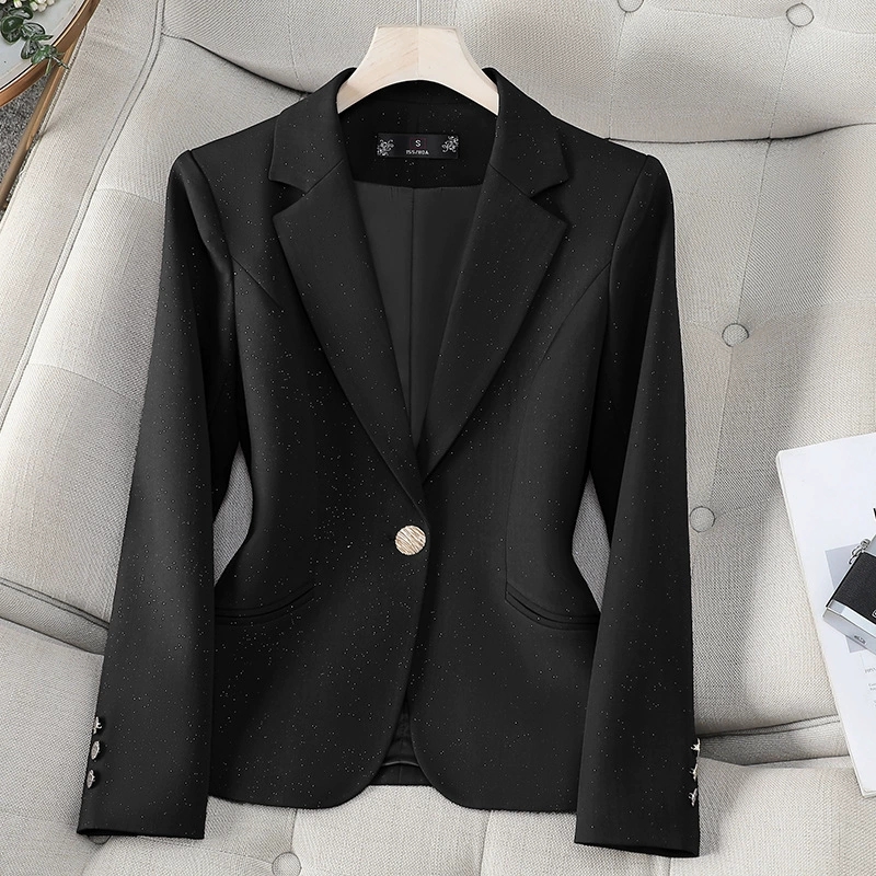 Damska marynarka na wiosnę i j – Women Formal Wear With Black Blazer recenzja i cena
