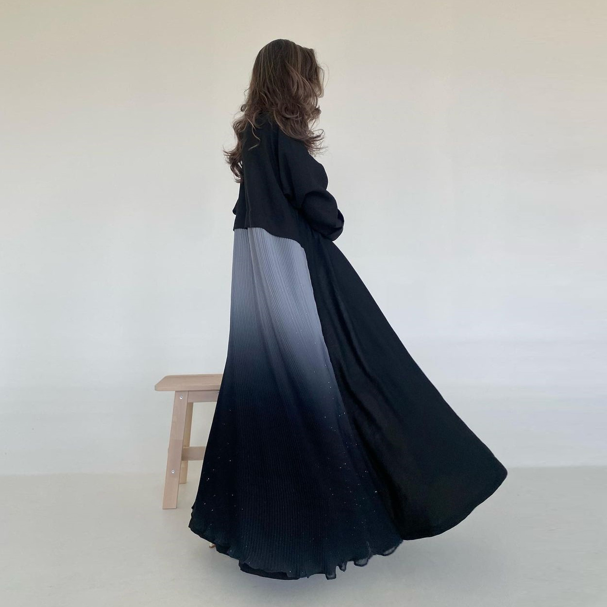 Muzułmańska damska plisowana a – Women Formal Wear Dubai recenzja i cena